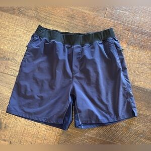 Fabletics Lightweight Unlined 7" Inseam The Franchise Shorts Navy Blue sz XL